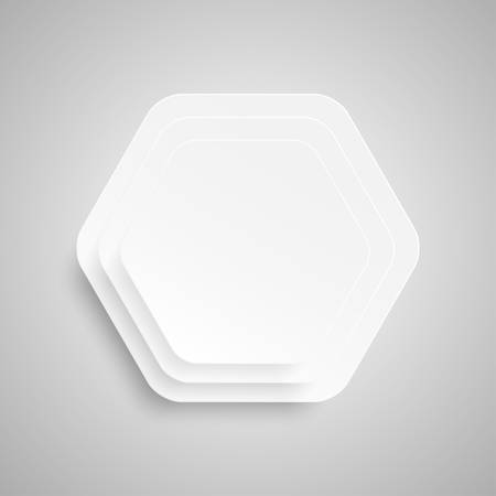 Paper template for business design, infographics. . object for your idea. Mockup. Hexagon honeycomb.のイラスト素材