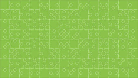 Green Puzzles Pieces Jigsaw - Vector Background.のイラスト素材