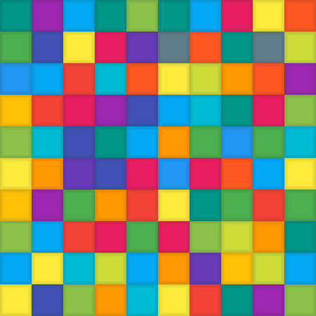 Multi Color Mosaic Tile Square. Background.のイラスト素材