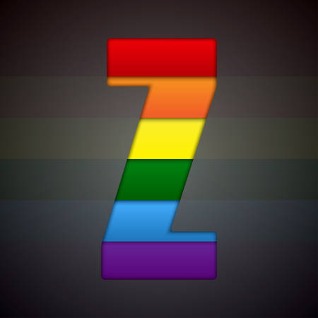 A Vector abstract sign of rainbow. LGBT community.のイラスト素材