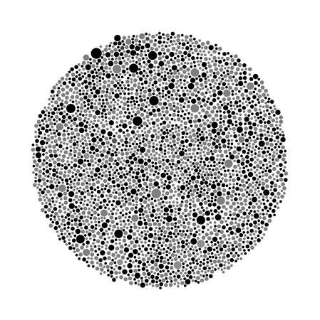 Balck Grey Bubbles Circle Random Dots.のイラスト素材