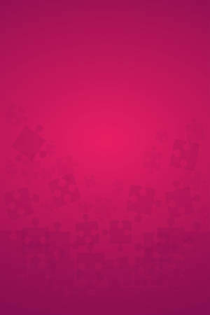 Pink Puzzles Pieces - Vector Illustration Jigsawのイラスト素材
