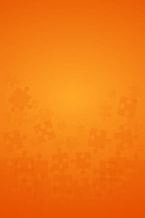 Orange Transparent Puzzles Pieces.のイラスト素材
