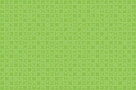 Green Puzzles Pieces Jigsaw - Vector Background.のイラスト素材