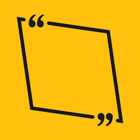 The Square Speech Bubble Quote Blank Template.の写真素材