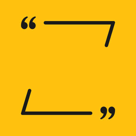 The Square Speech Bubble Quote Blank Template.の写真素材
