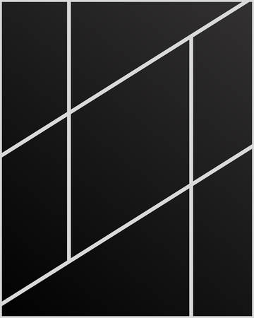 Templates collage seven frames photos parts, picture or illustration. Vector frames. Board and branding Presentation. Creative theme. Moodboard. 7 photos. Poster frame mockup. Collage concept.のイラスト素材