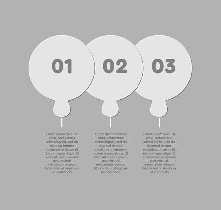 Three pieces puzzle circles diagram. Business presentation infographic on 3 steps, parts, pieces of process line diagram. Section compare banner. Jigsaw puzzle info graphic. Marketing strategy.のイラスト素材