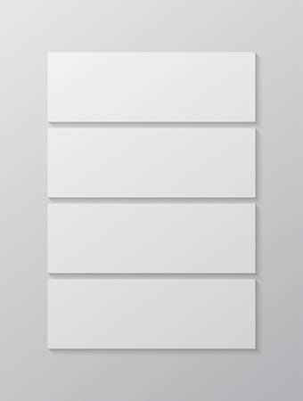 Templates collage four frames photos parts, picture or illustration. Vector frames. Board and branding Presentation. Creative theme. Moodboard. 4 photos. Poster frame mockup. Collage concept.のイラスト素材