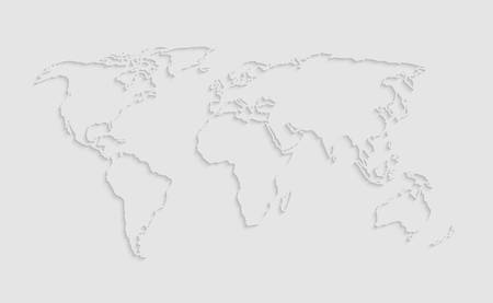 World map vector made creative dots, points isolated on background. Flat Earth template for pattern, report, inphographic, banner, backdrop. World map templates, patterns. Global worldwide travel tripのイラスト素材