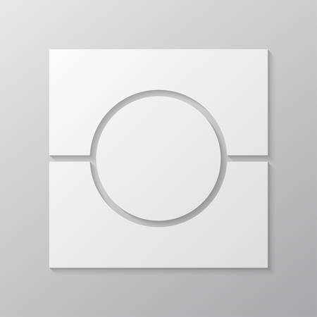 Templates collage three frames, photos, parts pictures, illustrations. Vector frame branding presentation. Creative theme with 3 part simple square border layout. Modern minimalistic mood board mockup.のイラスト素材