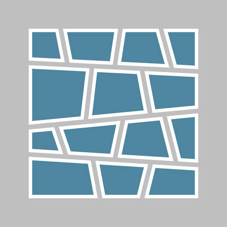 Templates collage fourteen frames, photos, parts pictures, illustrations. Vector frame branding presentation. Creative theme with 14 part simple square border layout. Modern minimal moodboard mockup.のイラスト素材