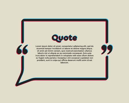 Vector template blank square bubble. Speech box with bracket. Empty frame for messages. Business card template information text message. Quote text form. Background for motivation inspiration.のイラスト素材