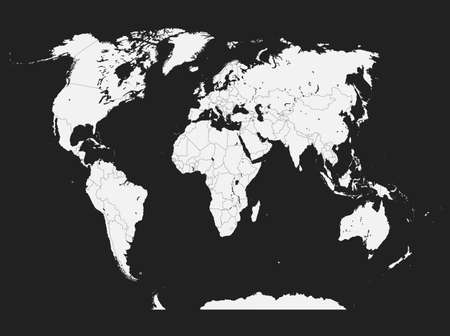 World map vector isolated on background. Flat Earth template for pattern, report, inphographics, banner, backdrop. World map templates, patterns. Global worldwide travel trip. Geography concept.のイラスト素材