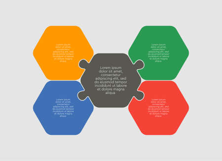 Vector timeline infographic process on 4 parts, options or processes. Template time line for...