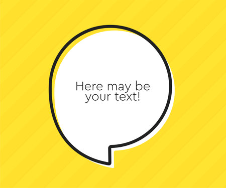Circle quote frame blank. Space for message, citation, aphorism, motivation. Empty frame for information messages. Template quotes for wisdom. Background for text, speech bubble in quotesのイラスト素材