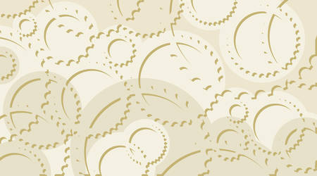 Horizontal abstract light gray background in technical style with gear and cogwheelsのイラスト素材