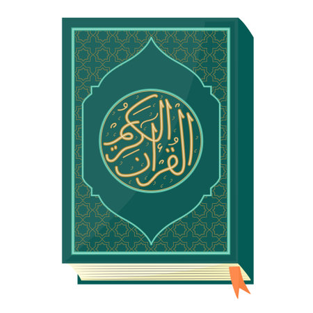Quran Islamic Holy Book Vector Illustrationのイラスト素材