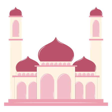 Masjid or Mosque Vector Illustrationのイラスト素材