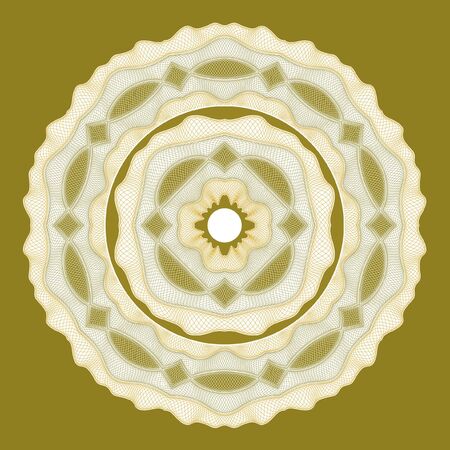 Rosette with guilloche modelの写真素材