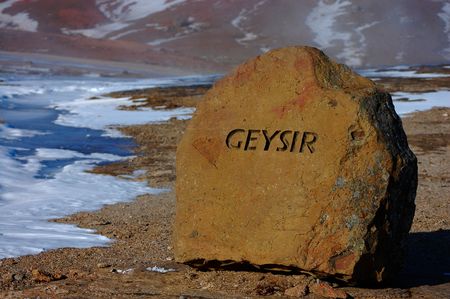 Geysir, Icelandの写真素材