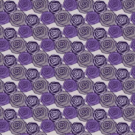 Seamless pattern of stylized floral motif. Color flowers on fabric background. Decorative backdrop for wallpaper.のイラスト素材