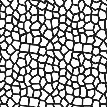 Giraffe skin. Seamless pattern of giraffe fur. Animal print, detailed and realistic animal fur.のイラスト素材