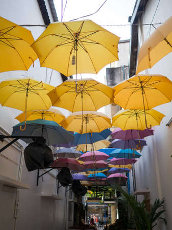 Umbrellas. Siem Reap. Cambodia.の写真素材