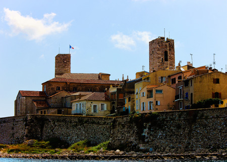 French Riviera, city of Antibesのeditorial素材