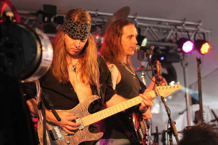 Cherry Pie In Concert  Music Off Main Street in West Bend Wisconsin 2014のeditorial素材