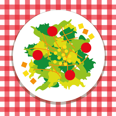 Vegetable saladのイラスト素材