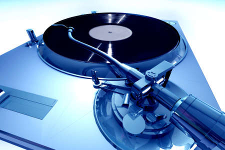 blue turntable from a dramatic point of view