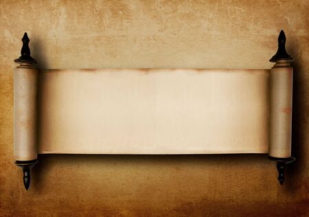 vintage texture background with an old scroll