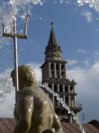 Cathedral st. Nicolaus in Bielsko-Bialaの写真素材