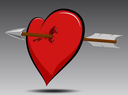 heart and arrowのイラスト素材