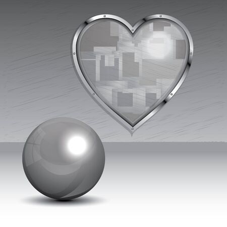 Iron heart and ballのイラスト素材