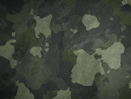 Dirty camouflage fabric texture backgroundの写真素材