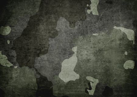 Dirty camouflage fabric texture backgroundの写真素材