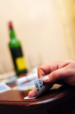 Poker handの写真素材