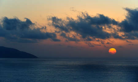 Tropical sunsetの写真素材