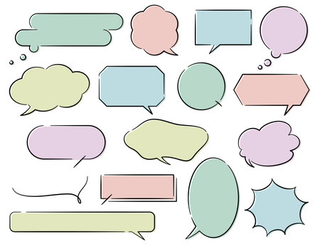 Colorful Callout Materialsのイラスト素材