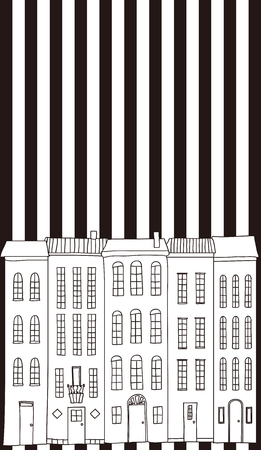 Illustration of flashy streets.のイラスト素材