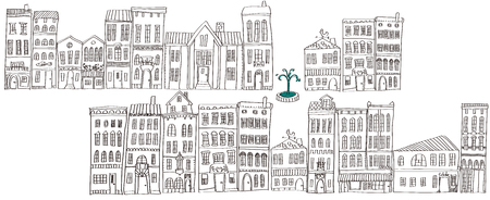 It is an illustration of the cityscape.のイラスト素材