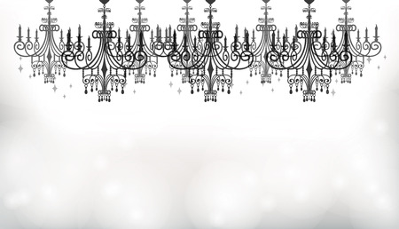 This is an illustration of the chandelier.のイラスト素材