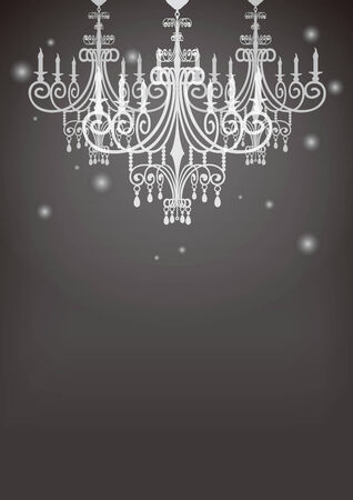 This is an illustration of the chandelier.のイラスト素材