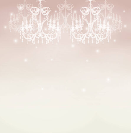This is an illustration of the chandelier.のイラスト素材