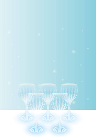 This is an illustration of abstract glass.のイラスト素材