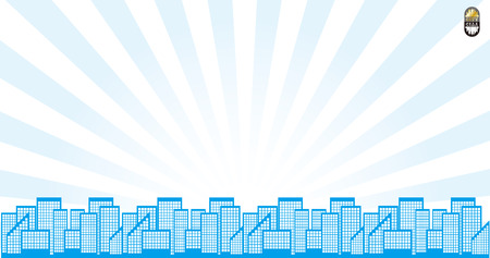 It is an illustration of the cityscape.のイラスト素材