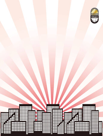 It is an illustration of the cityscape.のイラスト素材