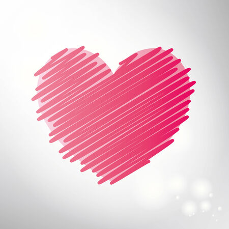 This is an illustration of abstract heart.のイラスト素材